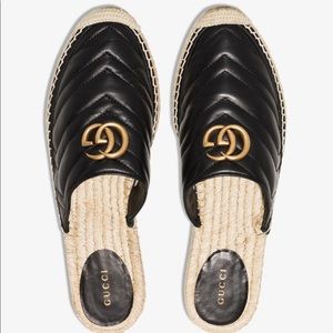 Authentic Gucci Espadrille Mules black size 36